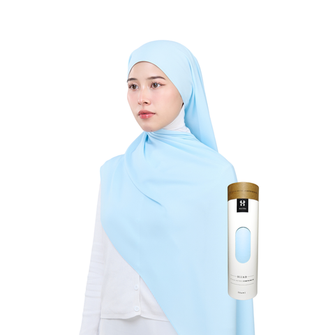 Hayaa Chiffon Hijab - Wind Blue