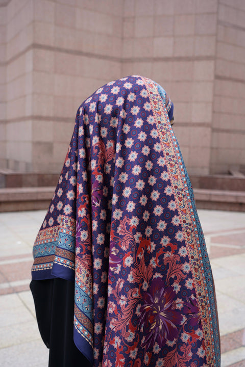 Yusraa Satin Hijab - Deep Velvet