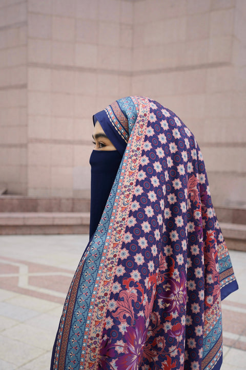 Yusraa Satin Hijab - Deep Velvet