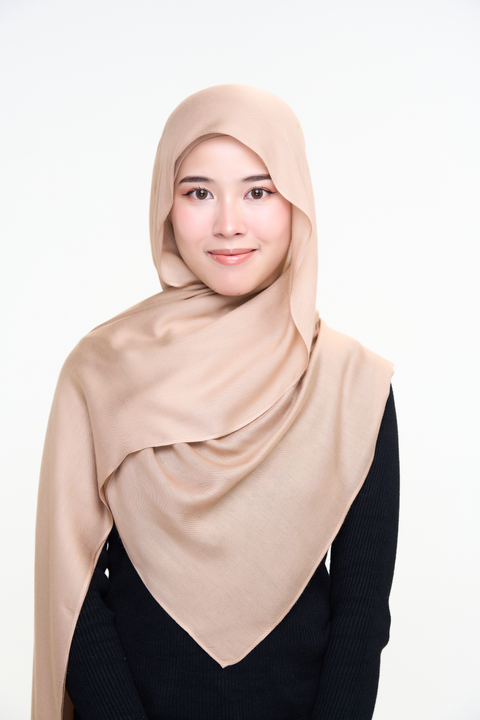 Ayra Everyday Cotton Hijab - Chimera Brown
