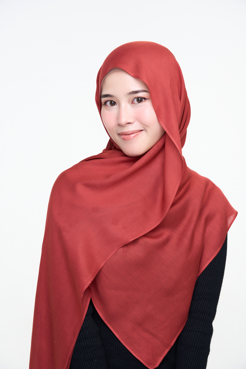 Ayra Everyday Cotton Hijab - Clay play