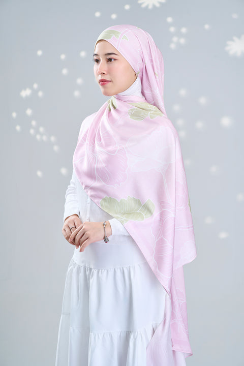 Echanteur Satin Hijab - Rosa [Upgraded Colour]