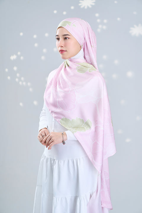 Echanteur Satin Hijab - Rosa [Upgraded Colour]