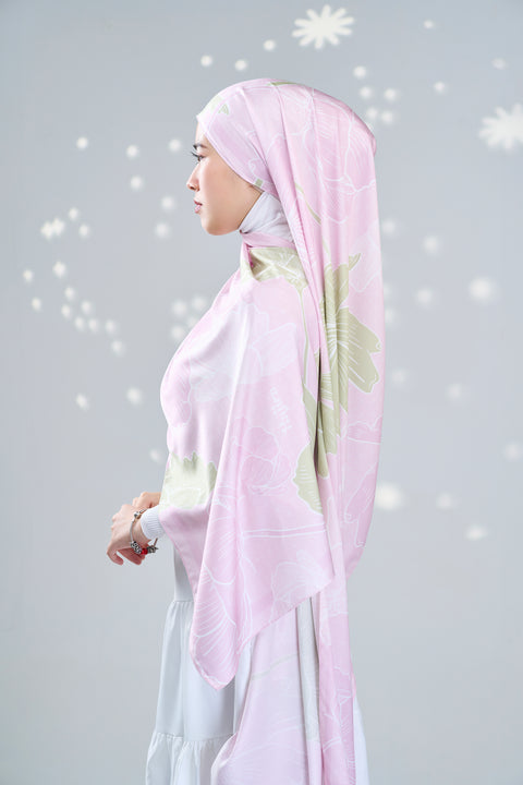 Echanteur Satin Hijab - Rosa [Upgraded Colour]