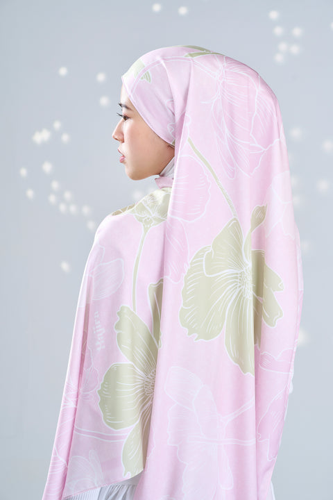 Echanteur Satin Hijab - Rosa [Upgraded Colour]