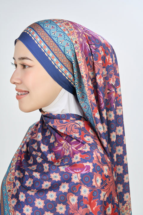 PREMIUM Hajira Scarf: YUSRAA in Deep Velvet