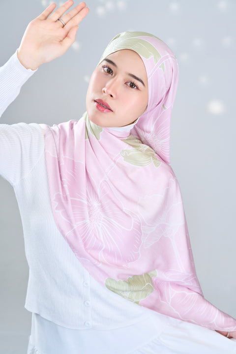 Echanteur Satin Hijab - Rosa [Upgraded Colour]