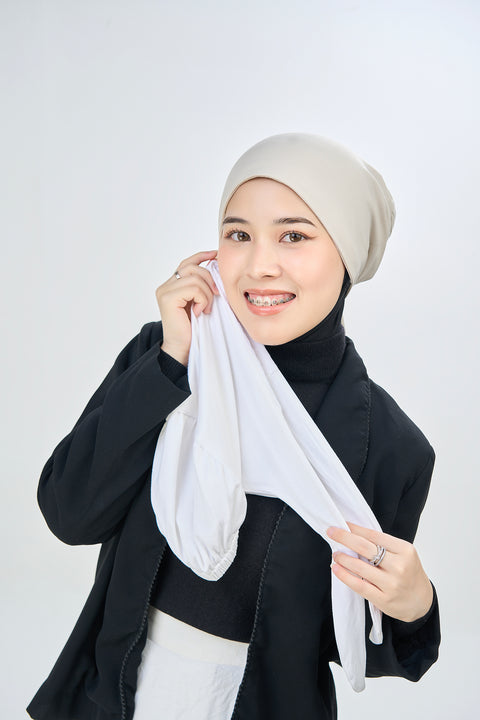 Velvet Hug Underscarf - Snowy White