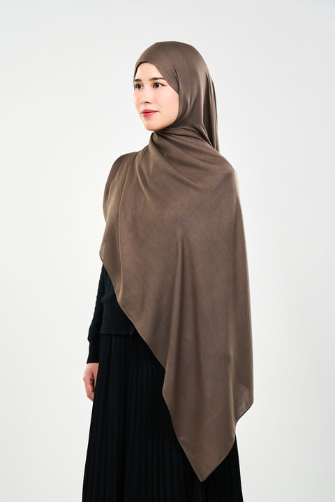 Ayra Everyday Cotton Hijab - Caribou [NEW COLOR]