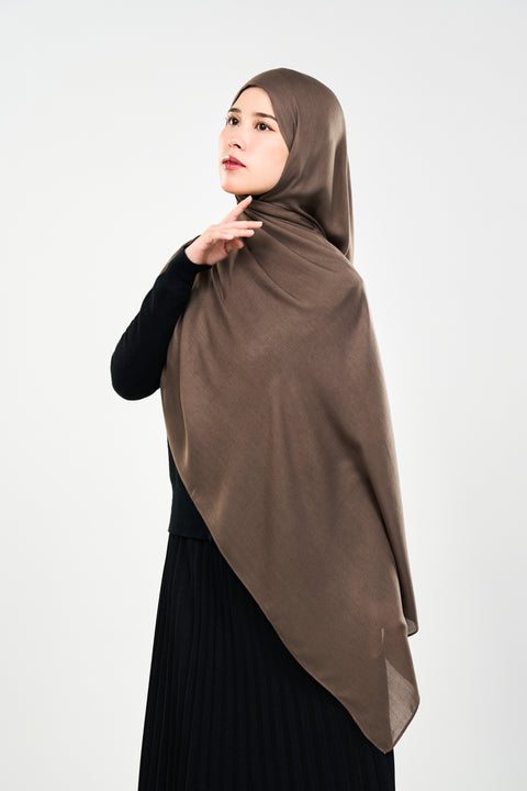 Ayra Everyday Cotton Hijab - Caribou [NEW COLOR]