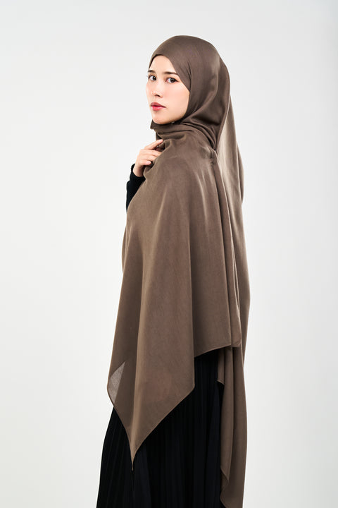 Ayra Everyday Cotton Hijab - Caribou [NEW COLOR]
