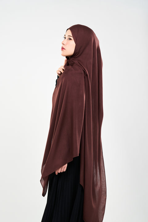 Ayra Everyday Cotton Hijab - Black Cherry [NEW COLOR]