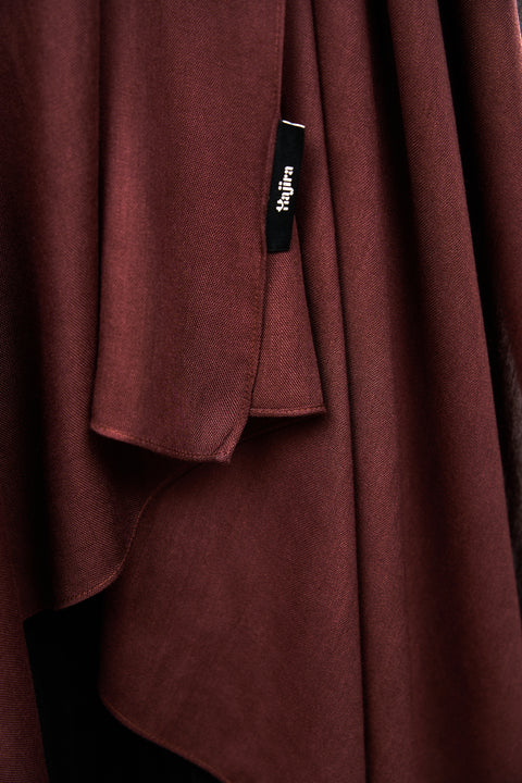 Ayra Everyday Cotton Hijab - Black Cherry [NEW COLOR]