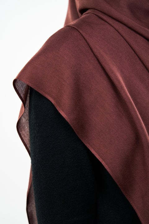 Ayra Everyday Cotton Hijab - Black Cherry [NEW COLOR]