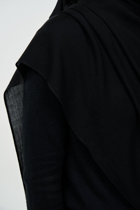 Ayra Everyday Cotton Hijab - Chaos Black