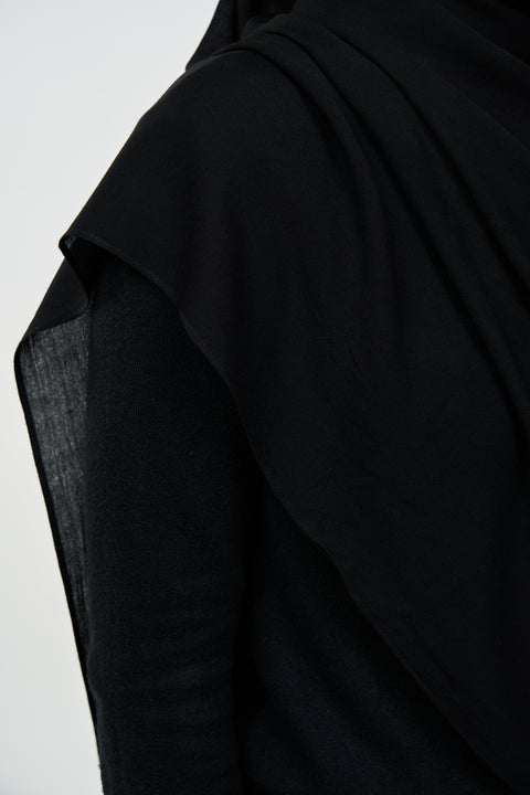 Ayra Everyday Cotton Hijab - Chaos Black [NEW COLOR]