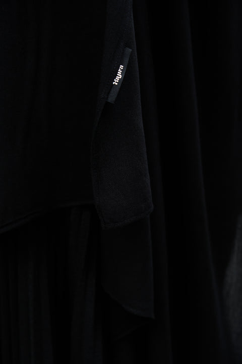 Ayra Everyday Cotton Hijab - Chaos Black [NEW COLOR]