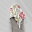 PREMIUM Hajira Scarf Bloom Alabaster Rectangular Prints Satin FREE Charm & Box