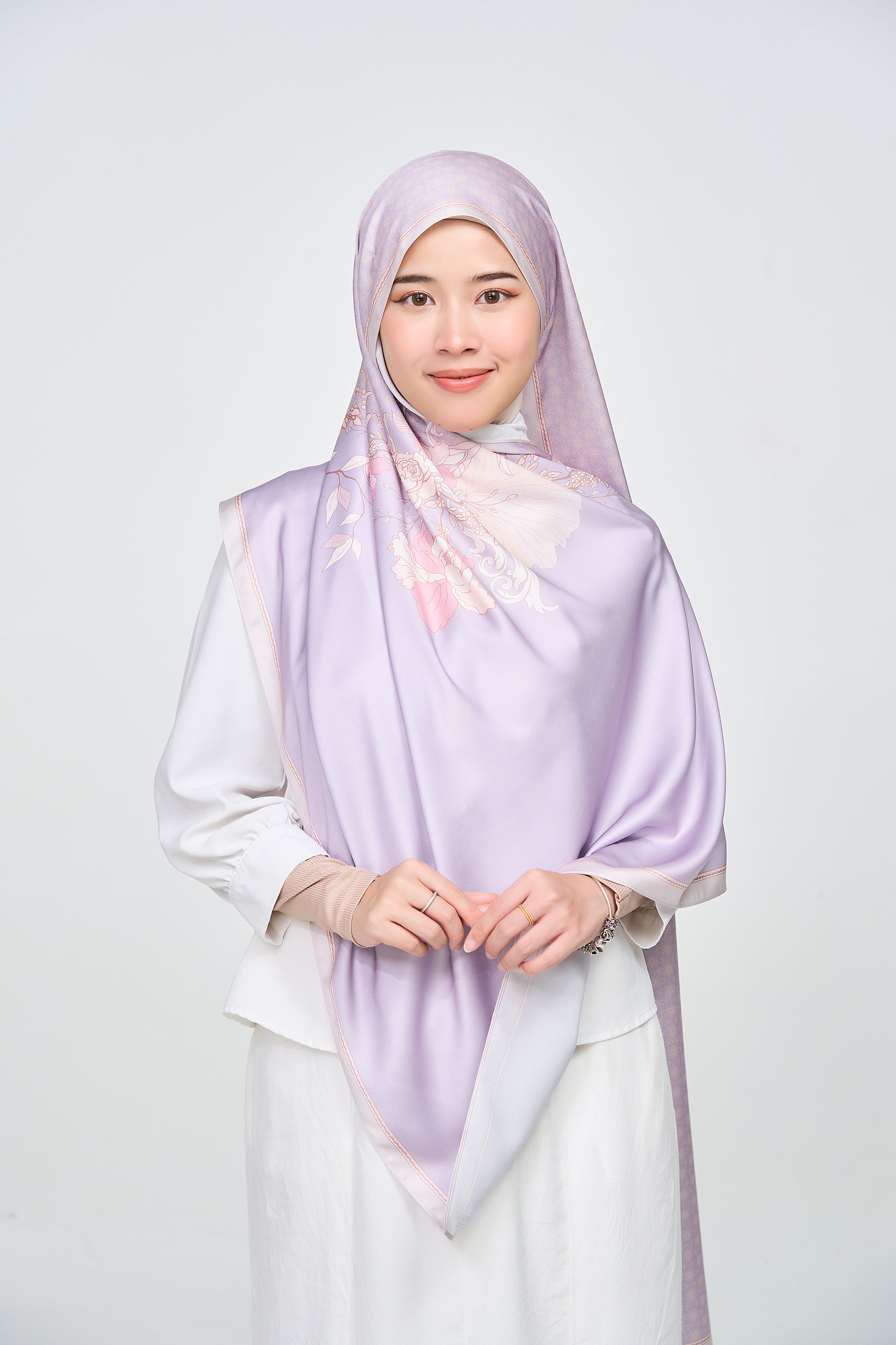 Laylock Color Yumna Satin Hijab - Laylock – Hajira Scarf