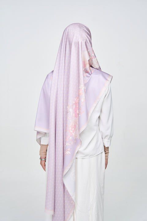 Yumna Satin Hijab - Laylock