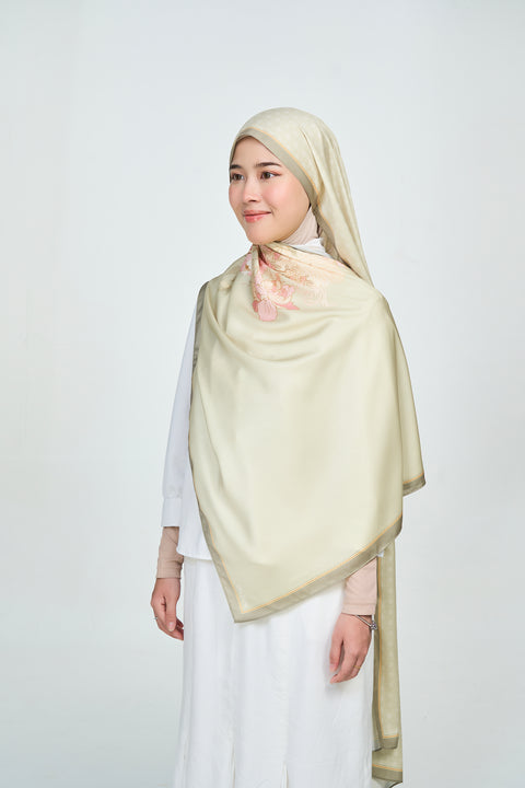 Yumna Satin Hijab - Beach Dune