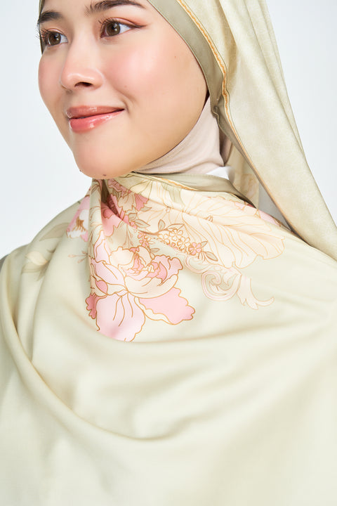 Yumna Satin Hijab - Beach Dune