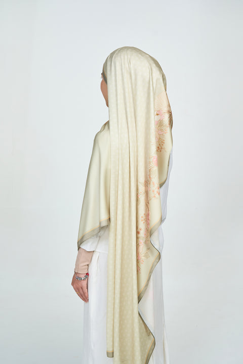 Yumna Satin Hijab - Beach Dune