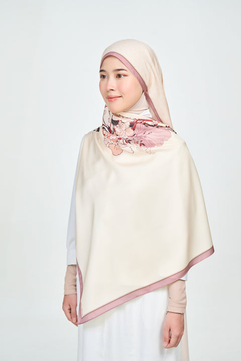 Yumna Satin Hijab - Fireplace Glow