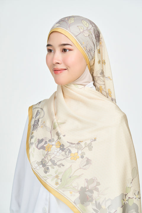 Nuhaa Satin Hijab - Rainforest Dew