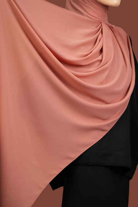 Rectangular Scarf: Ordinary in Coral