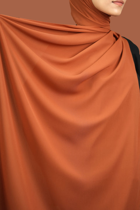 Rectangular Scarf: Ordinary in Burnt Orange