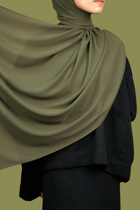 Rectangular Scarf: Ordinary in Dark Olive