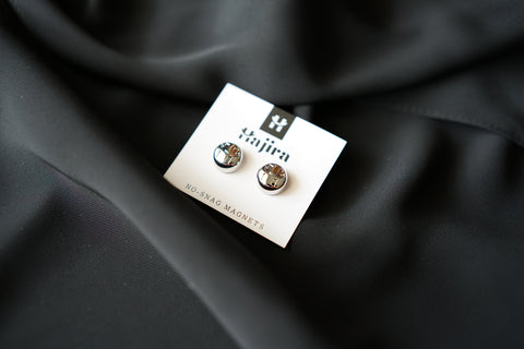 Magnetic Pin Hijab — Silver