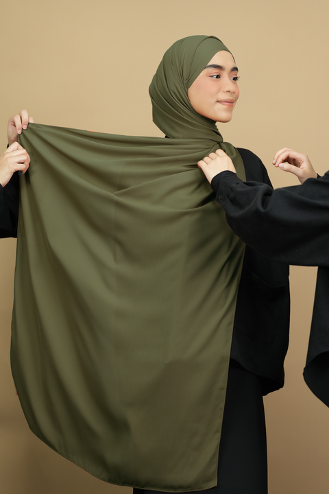 Rectangular Scarf: Ordinary in Dark Olive