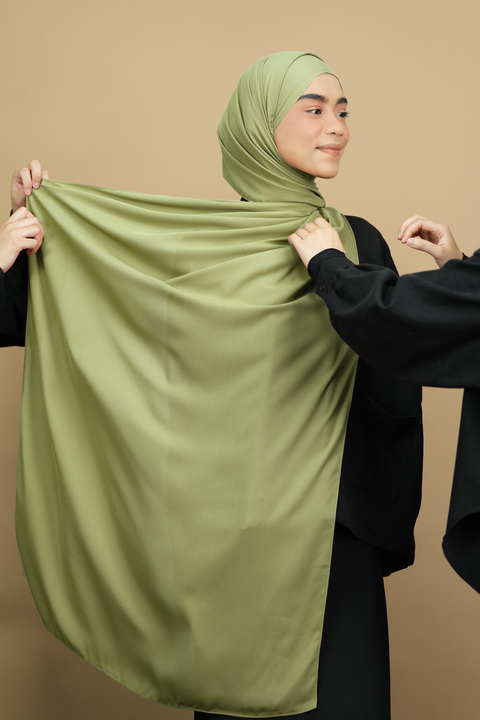 Rectangular Scarf: Ordinary in Mint Green