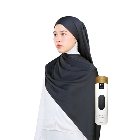 Inaya Satin Hijab - Onyx