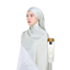 Inaya Satin Hijab - Whisper Grey