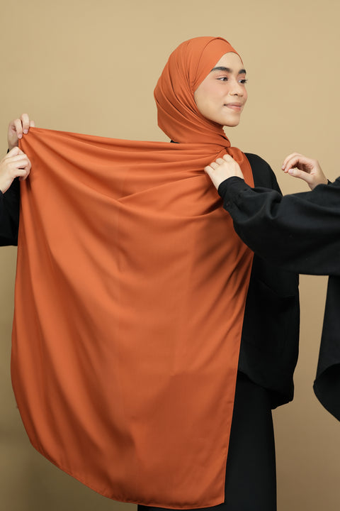 Rectangular Scarf: Ordinary in Burnt Orange