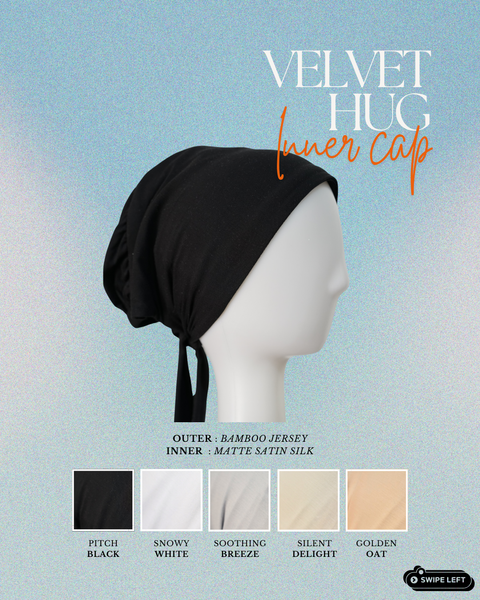 Velvet Hug Underscarf - Pitch Black