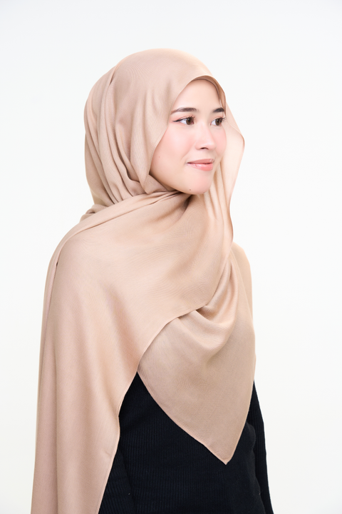 Ayra Everyday Cotton Hijab - Chimera Brown