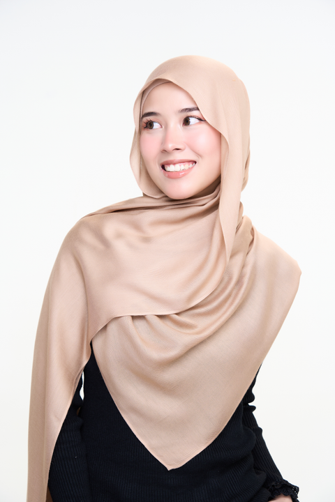 Ayra Everyday Cotton Hijab - Chimera Brown