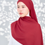 Aaliya Crinkle Hijab - Persian Plum