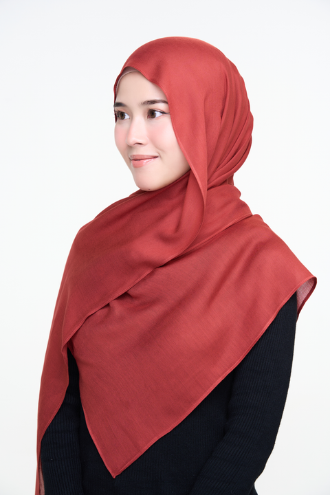 Ayra Everyday Cotton Hijab - Clay play