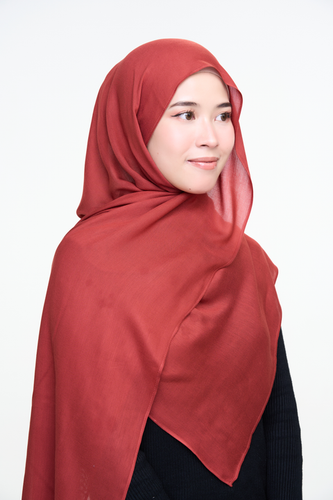 Ayra Everyday Cotton Hijab - Clay play